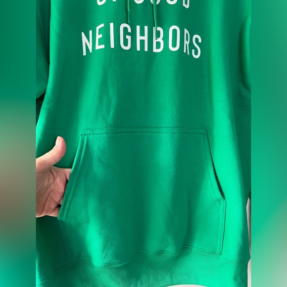 New! The City of Good Neighbors Hooded Hoodie Sweatshirt Buffalo Green White XL - Picture 3 of 6